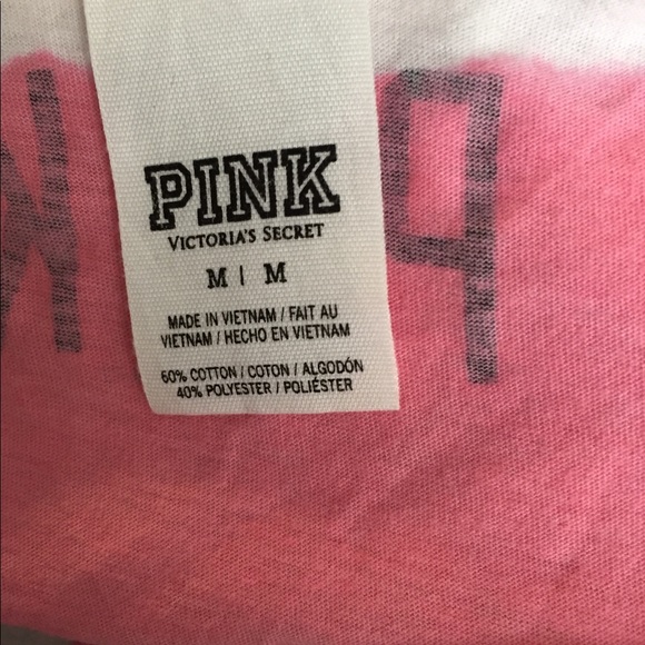 Pink by VS - Pink & White Stripped Tank Top M - Picture 7 of 7